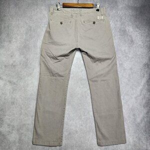 Flag & Anthem Pants Men 31x30 Warm Gray Straight Leg Casual Chino Stretch Cotton